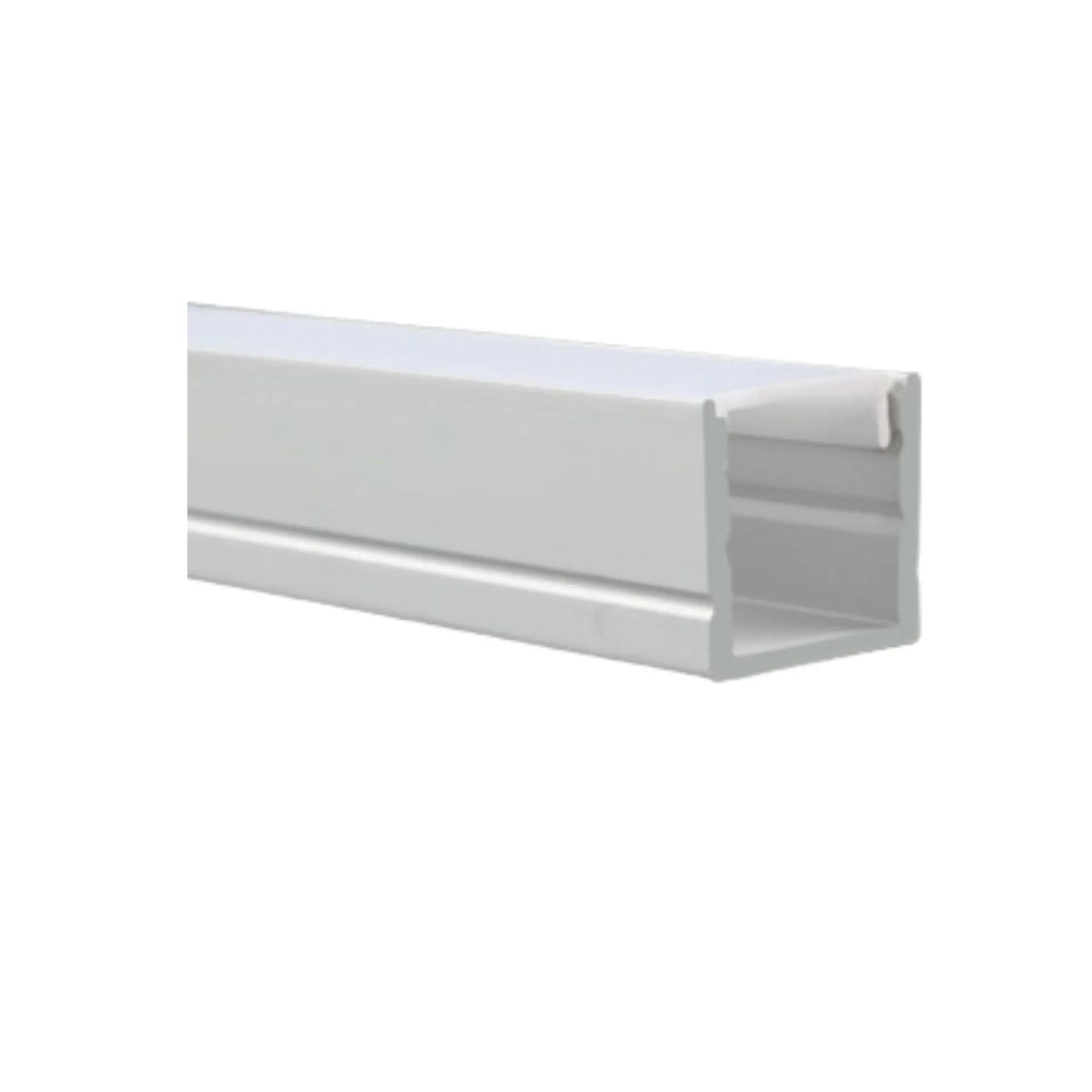 Profilé alu 15x15mm + diffuseur opale - 2m