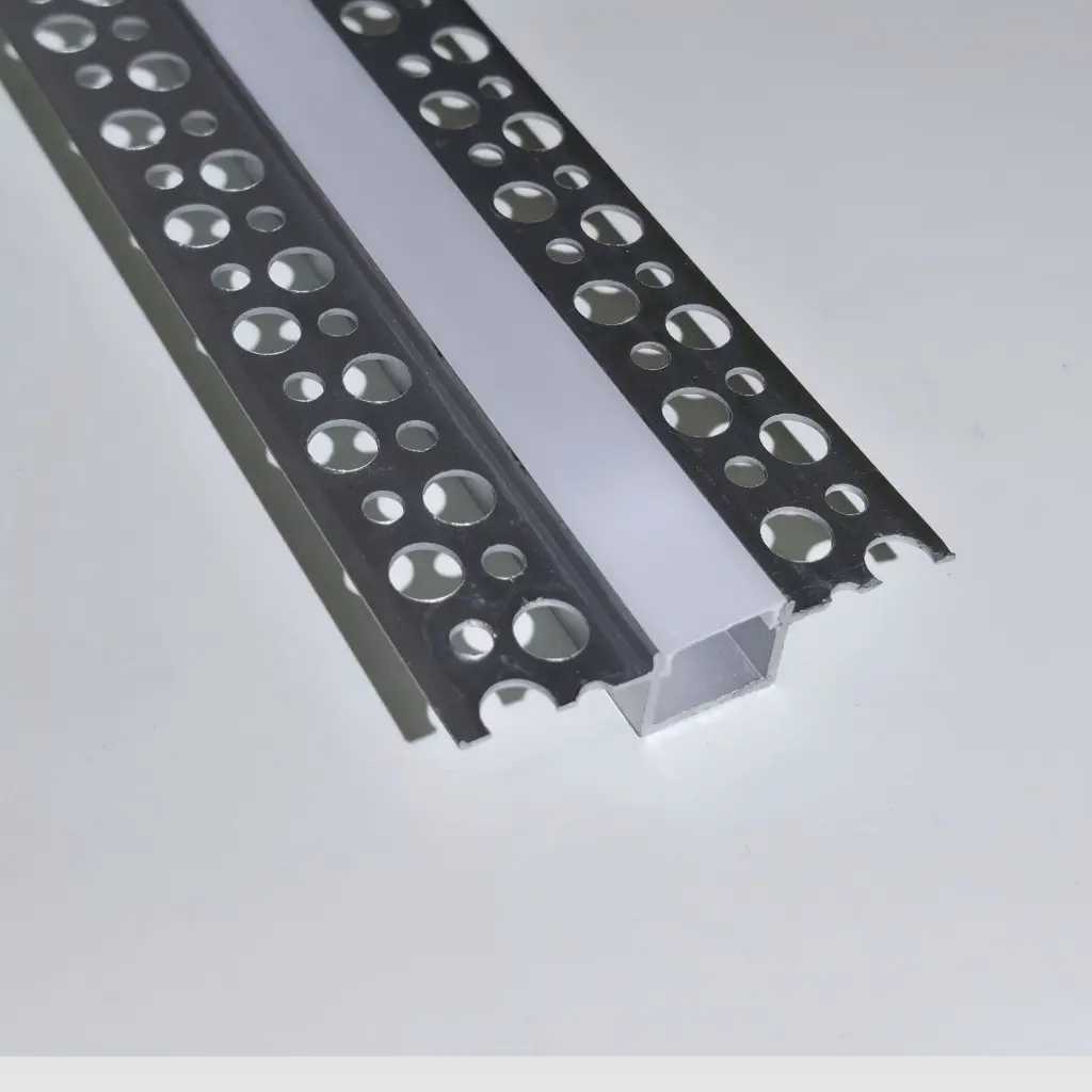 Profilé encastré 15x13mm + diffuseur opale - 3m