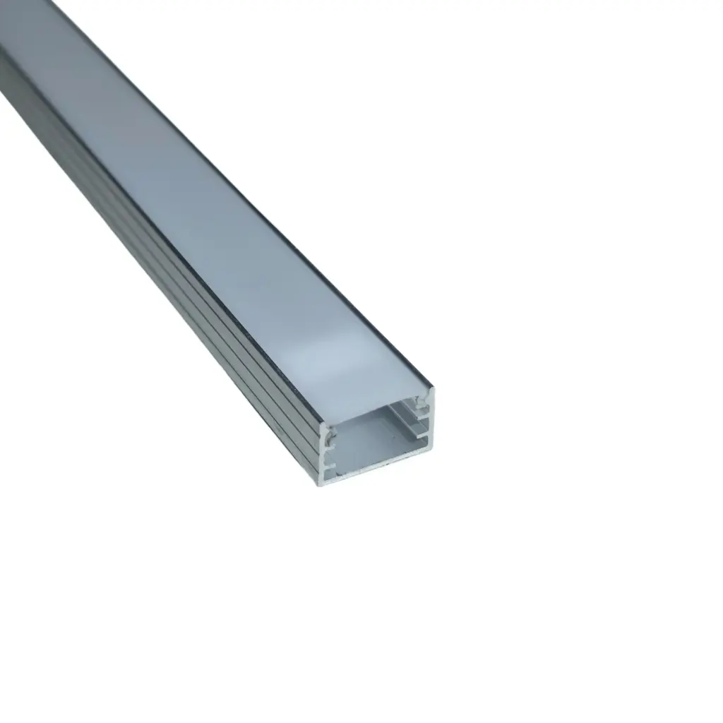 Profilé apparent 14,8x8,8mm + diffuseur opale - 3m