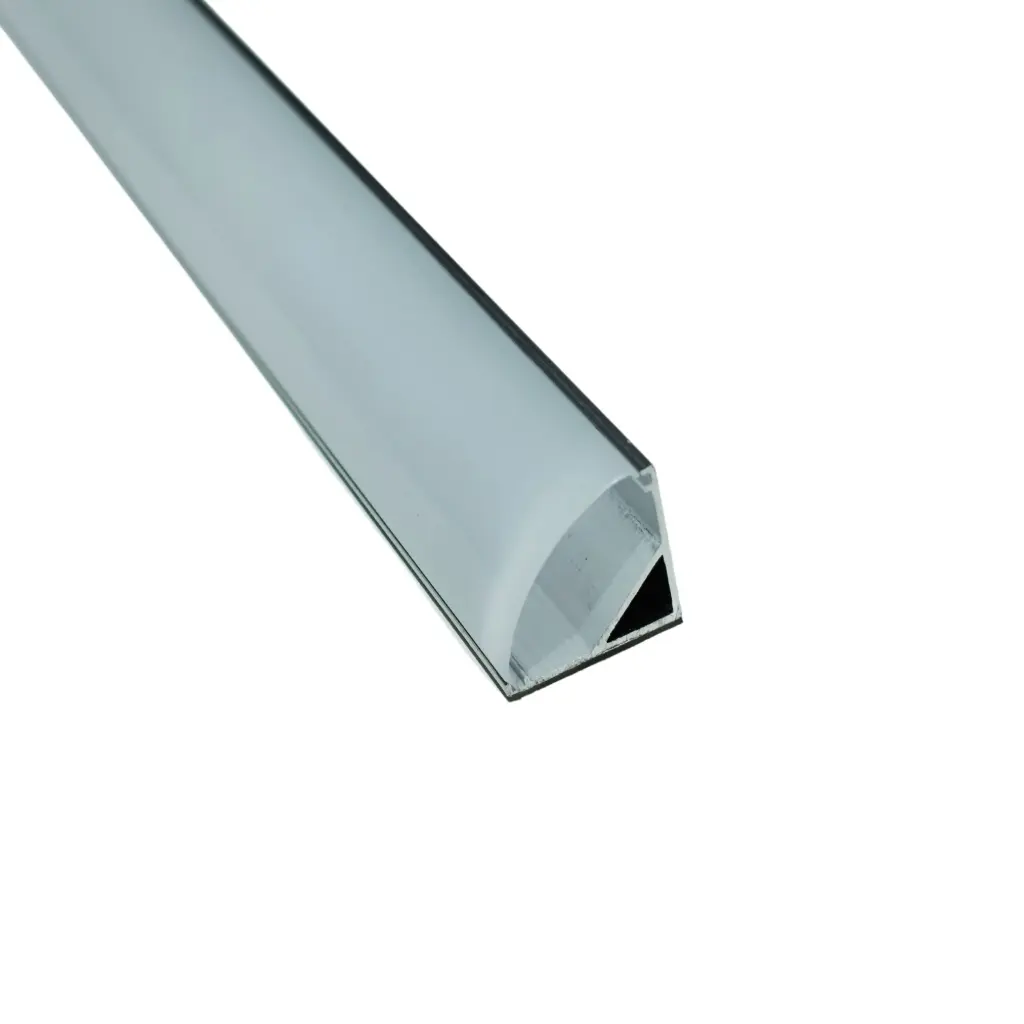 Profilé d'angle 15,8x15,8mm + diffuseur opale - 3m 