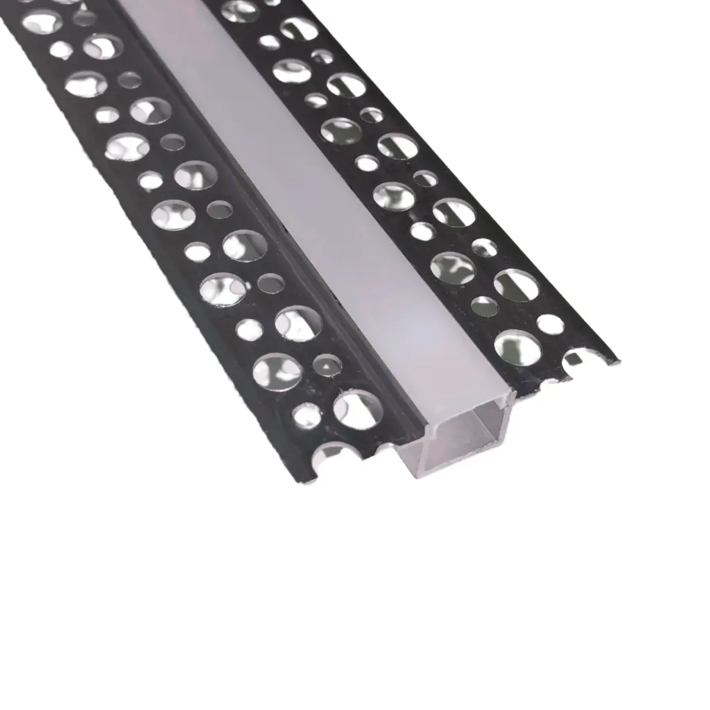 Profilé encastré 15x13mm + diffuseur opale - 3m  