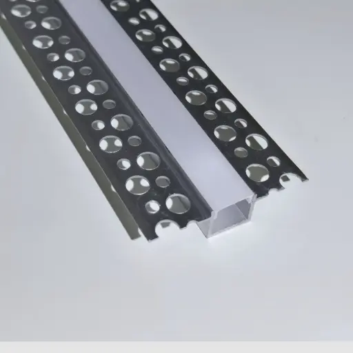 [PROE-15] Profilé encastré 15x13mm + diffuseur opale - 3m